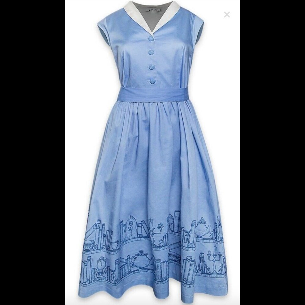 Disney Parks Dress Shop Blue Beauty And The Beast Belle Dress